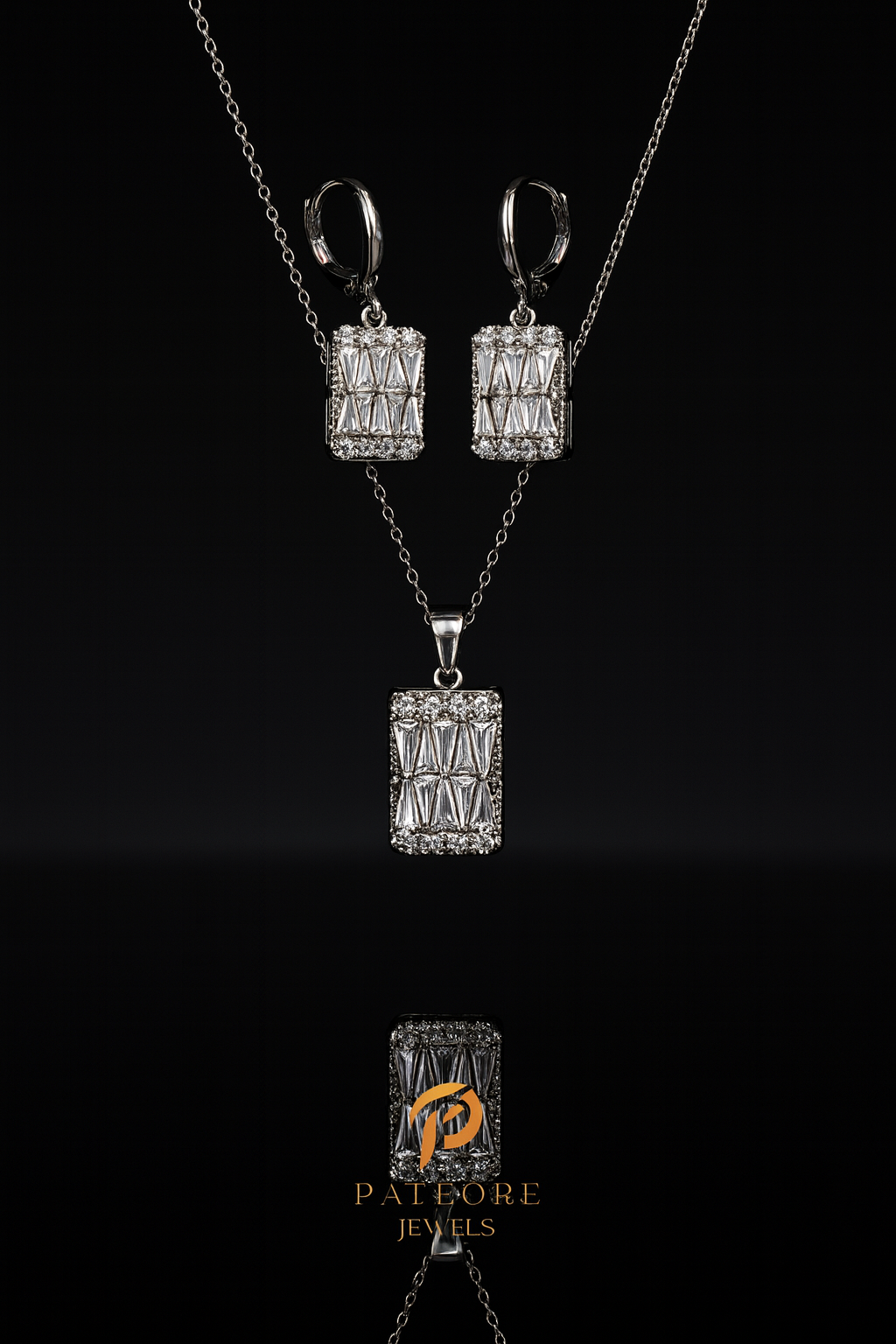 Baguette Glow Neckpiece Set