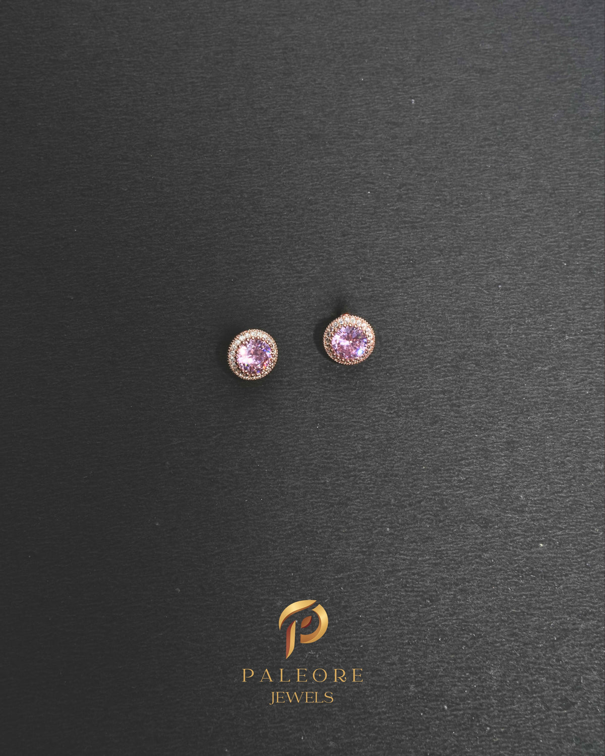 Lunara – Lavender Stone Rose Gold plated Neckpiece Set