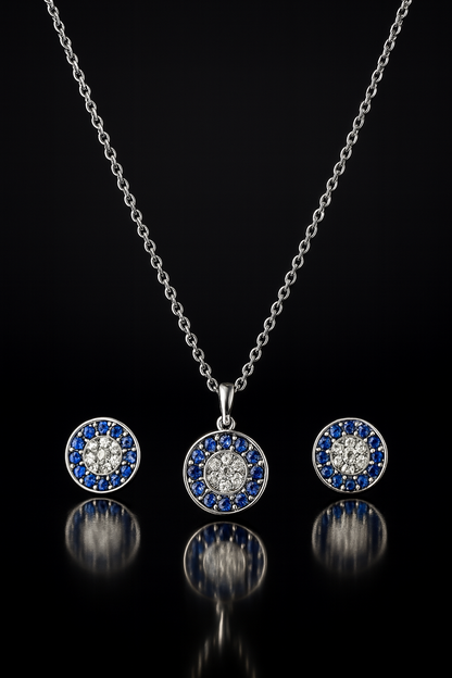 Azure Aegis Neckpiece Set