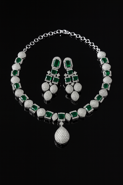 Emerald Radiance Necklace Set