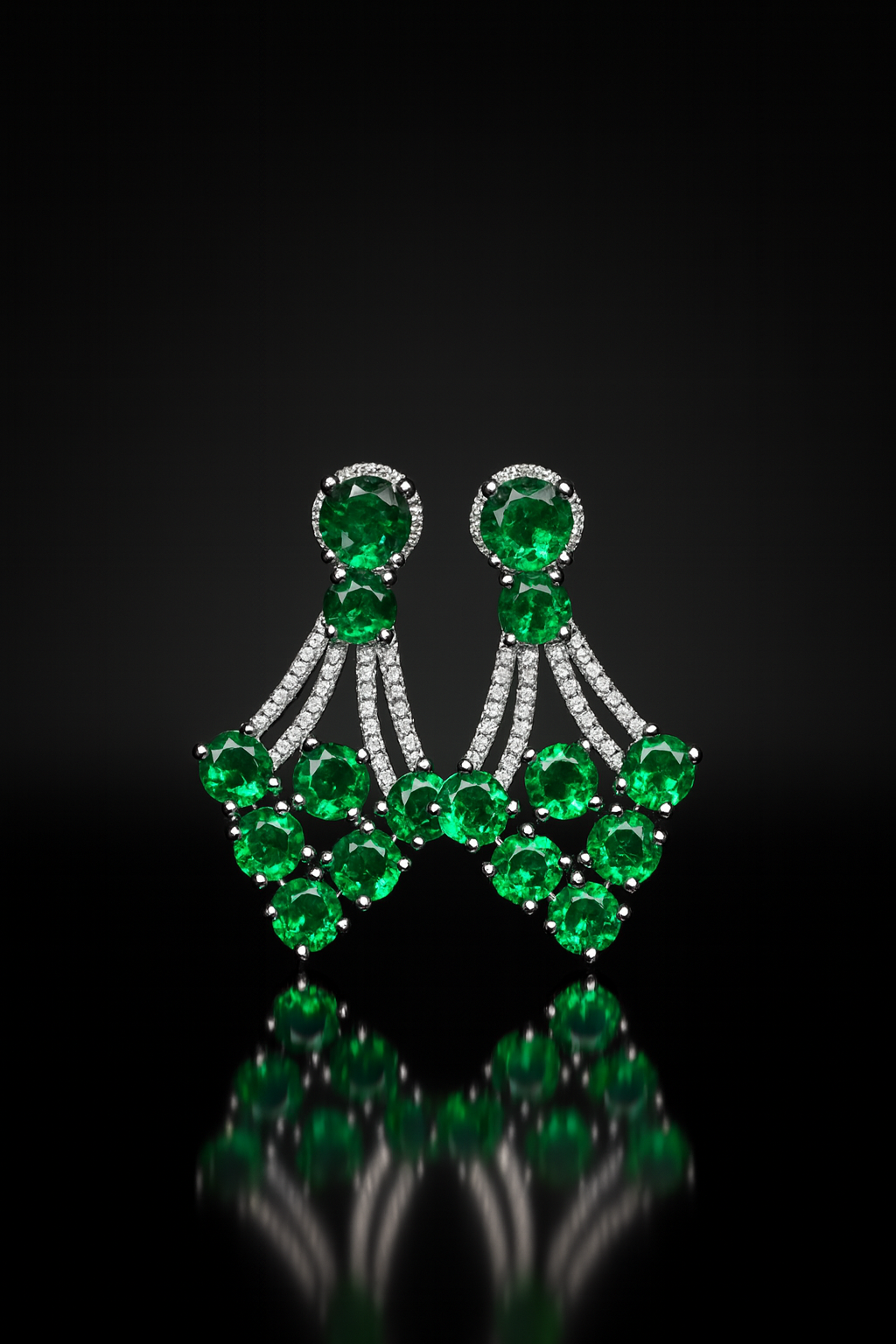 Selene – Emerald Green Necklace Set