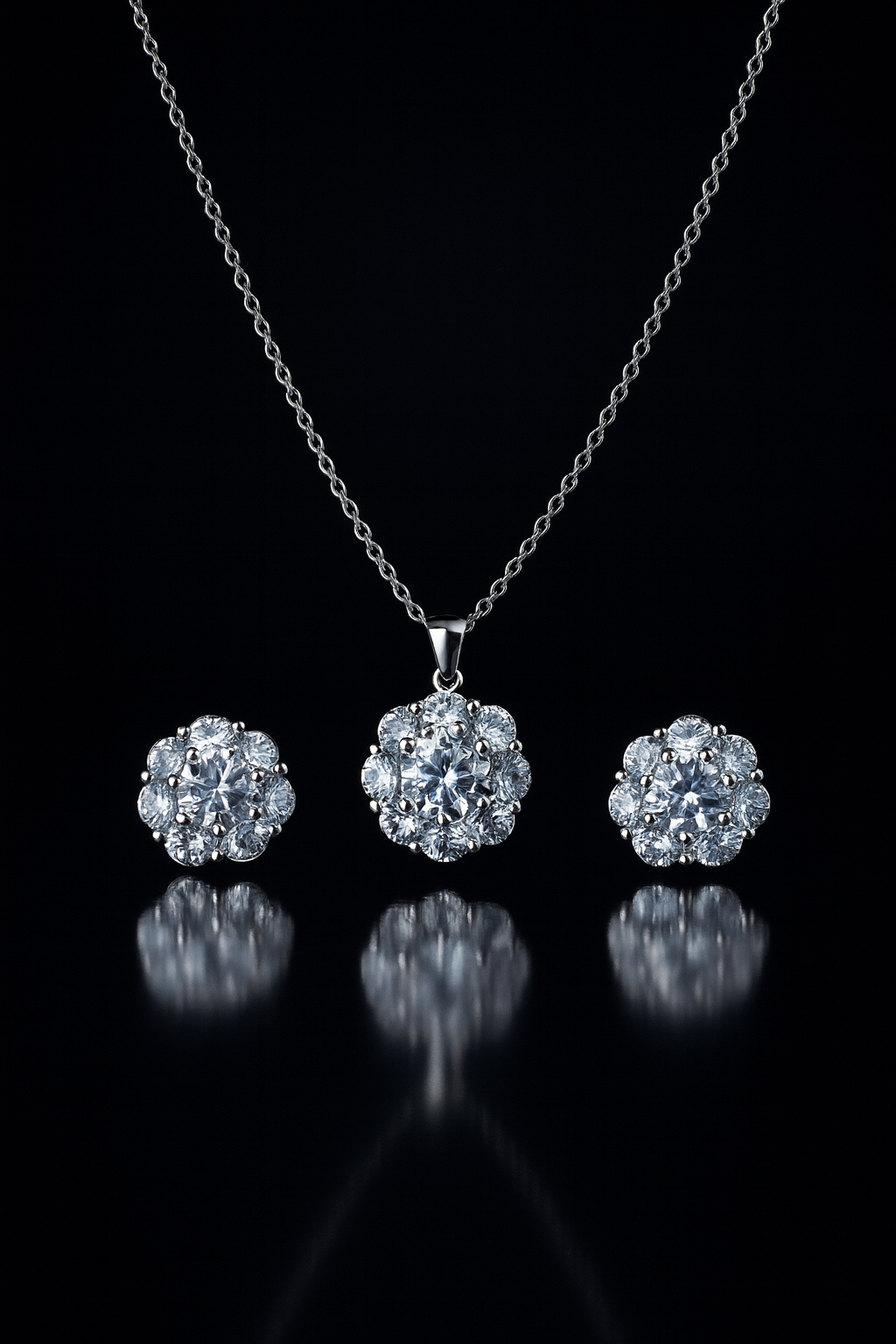 Frost Bloom Necklace Set