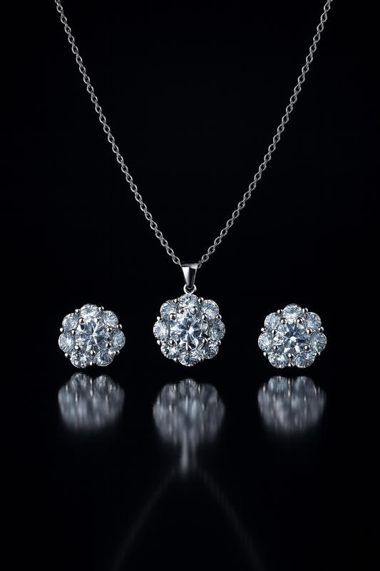 Frost Bloom Necklace Set