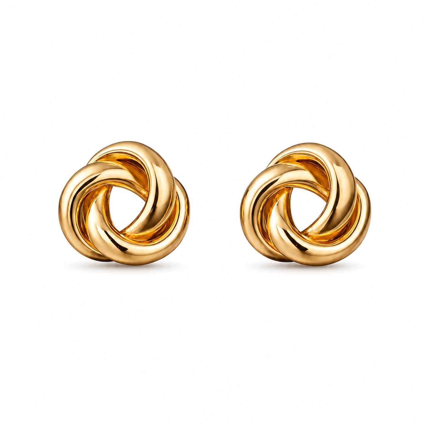 Golden Twist 18k Gold Plated Earrings