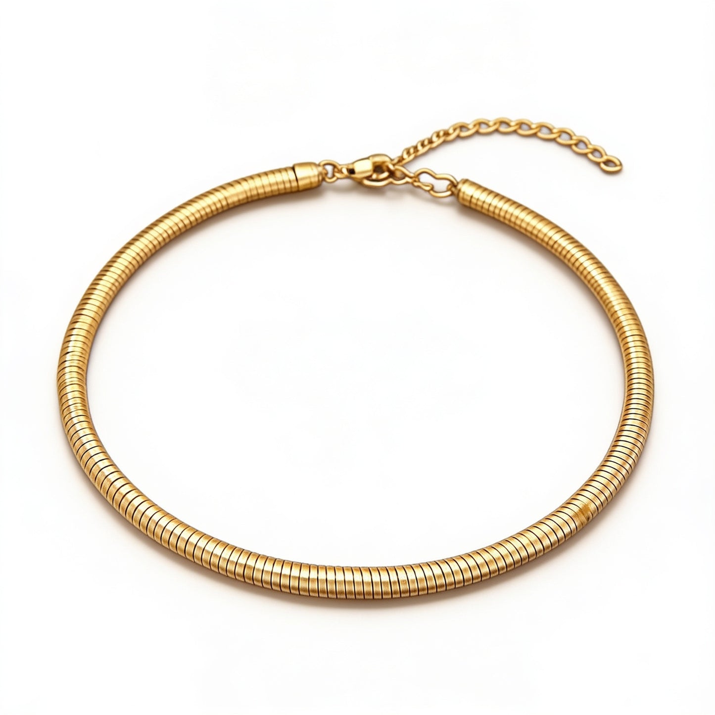 Bold Statement Choker Gold Finish