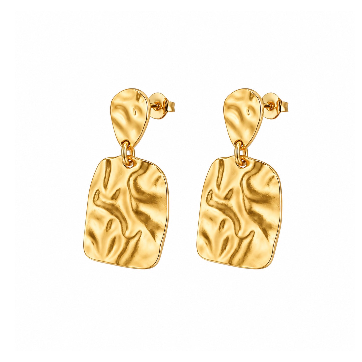 Abstract Elegance Earrings 18K Gold Plated
