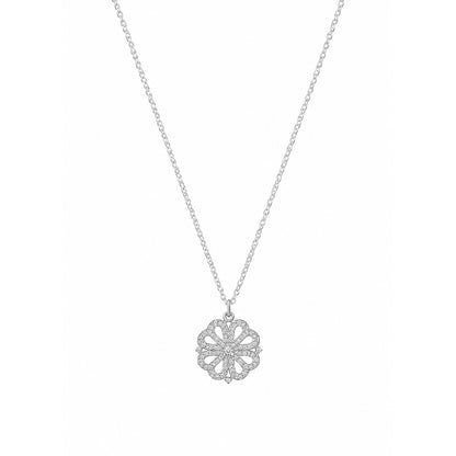 Clover Hearts Magnetic Silver Plated Neckpiece