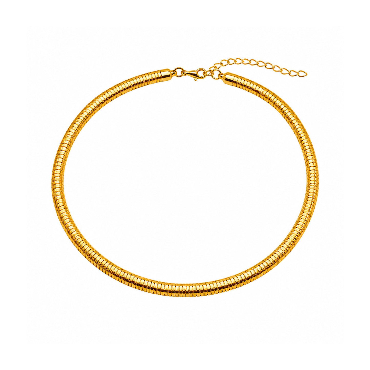 Bold Statement Choker Gold Finish