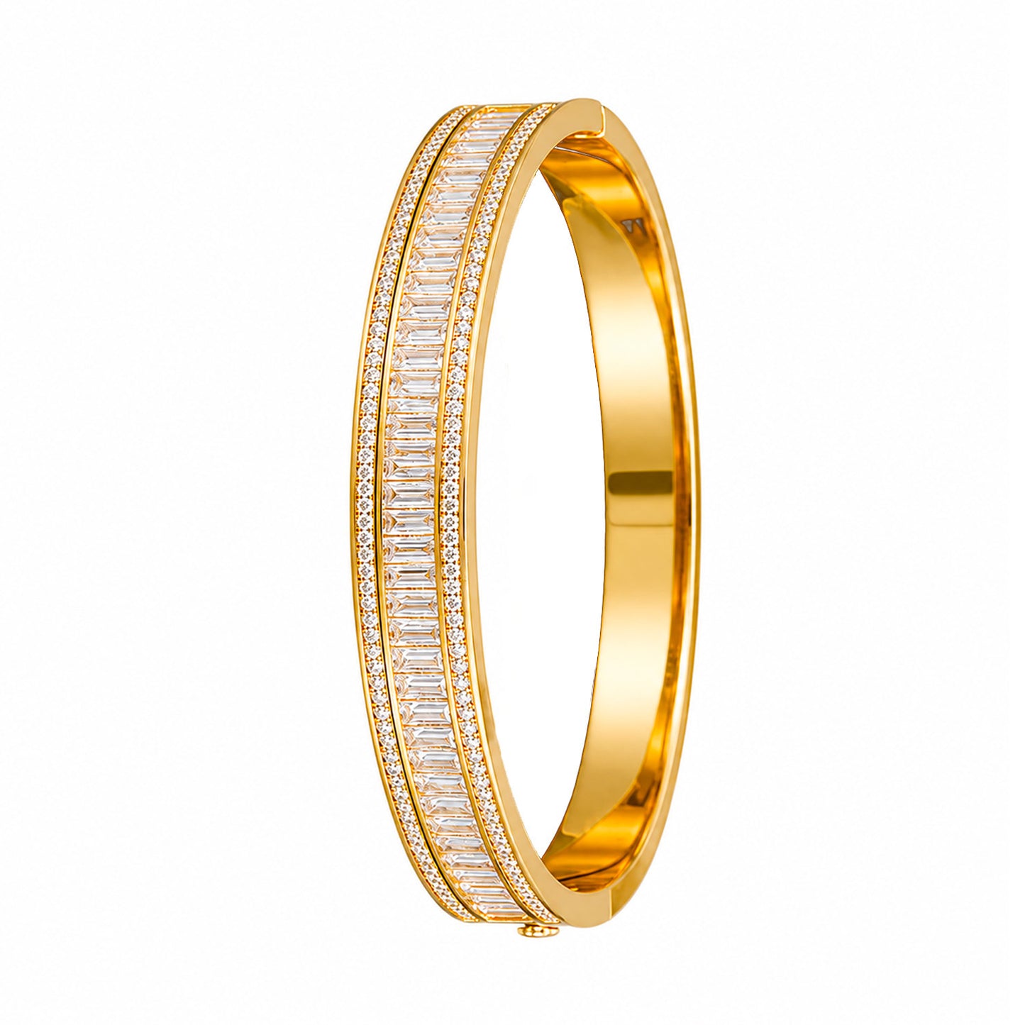 Baguette Line 18k Gold Plated Bracelet