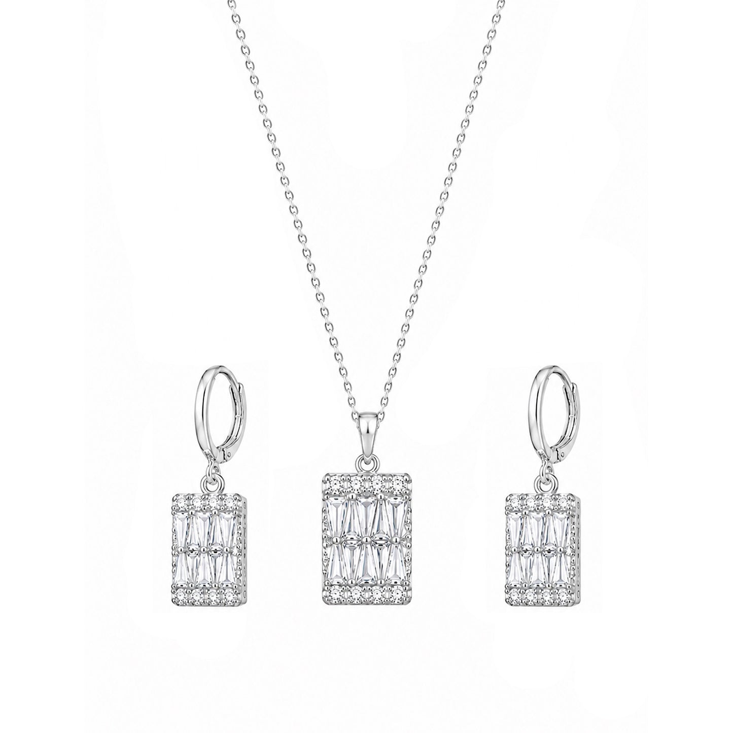 Baguette Glow Neckpiece Set