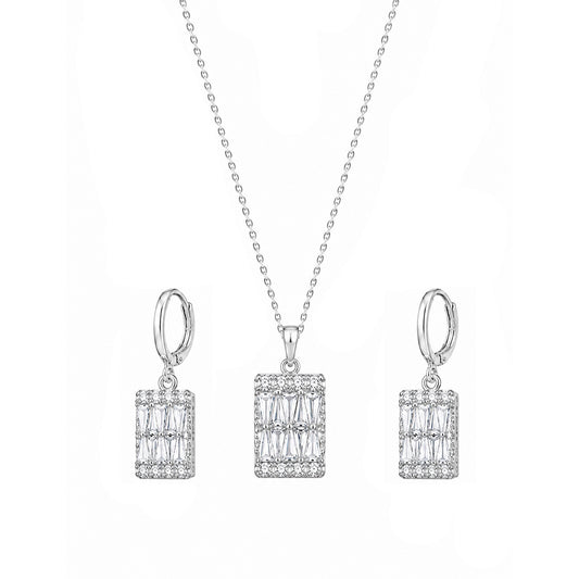 Baguette Glow Neckpiece Set