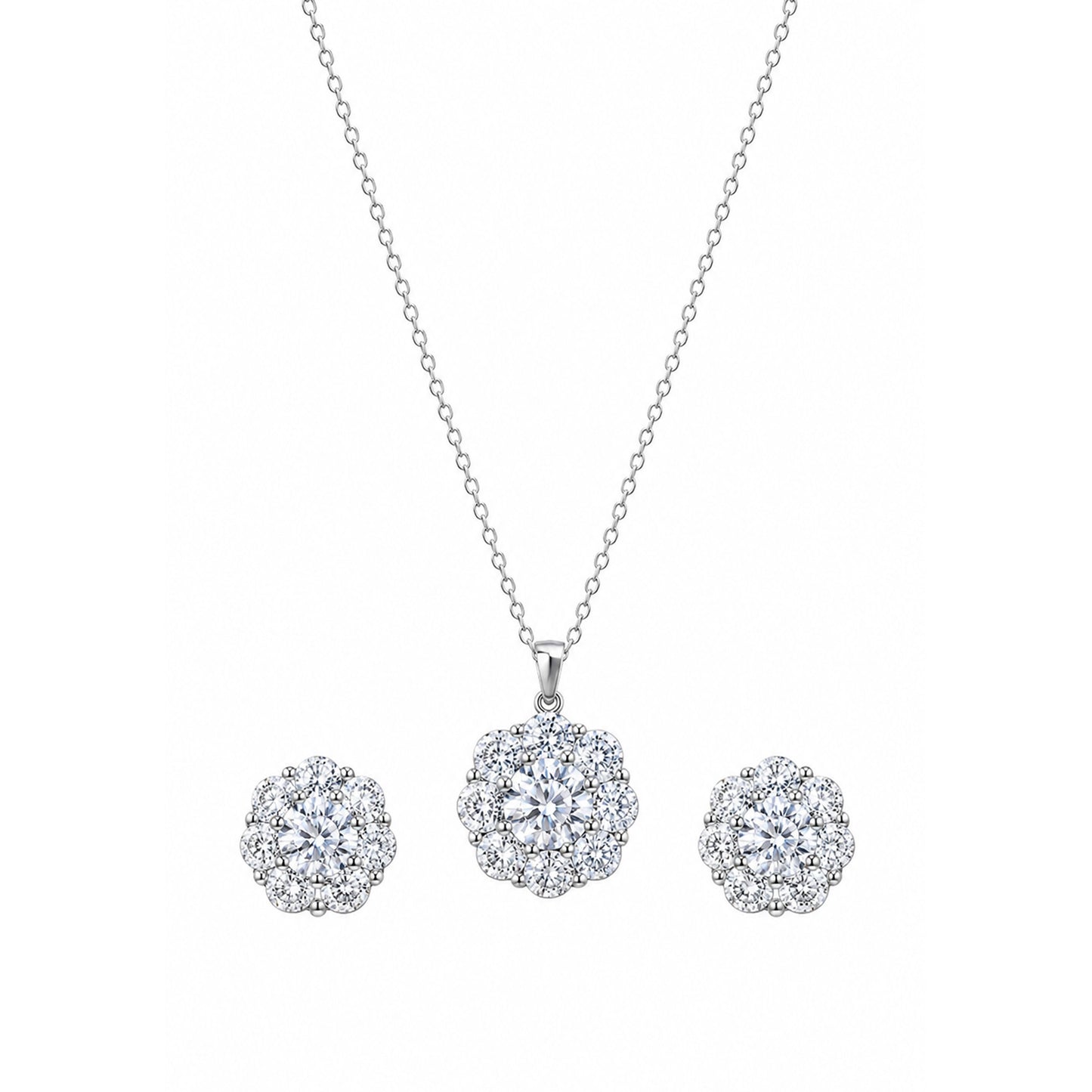 Frost Bloom Necklace Set