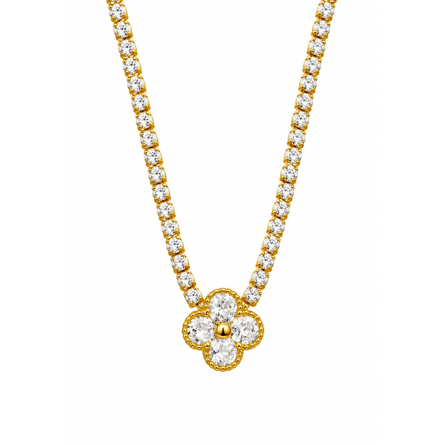 Fiora – Bloom-Inspired Gold-Plated Necklace