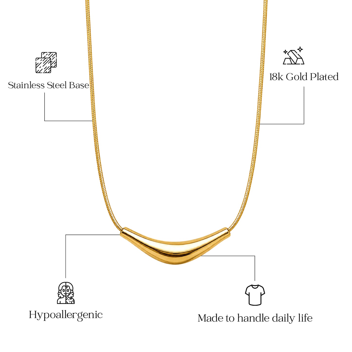 Auric Curve Neckpiece